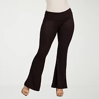 24seven Comfort Apparel Womens Flare Mid Rise Sweatpant