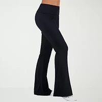 24seven Comfort Apparel Womens Wide Leg Mid Rise Sweatpant