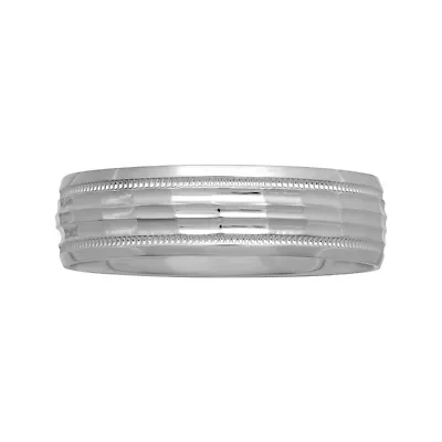Mens 6mm 10K Gold Wedding Band
