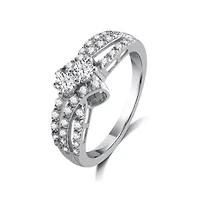 Two Forever Womens 1/2 CT. T.W. Natural White Diamond 10K Gold Engagement Ring