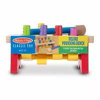 Melissa & Doug Deluxe Pounding Bench Interactive Toy