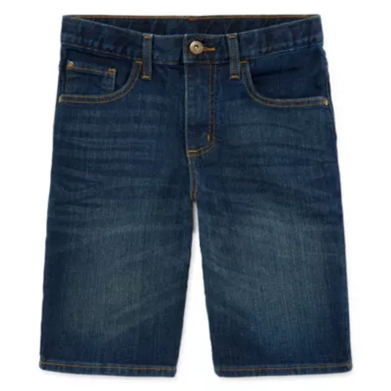 Arizona Little & Big Kid Boys Stretch Fabric Denim Short
