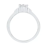 Womens 2MM / CT. T.W. Natural White Diamond 10K Gold Cluster Band