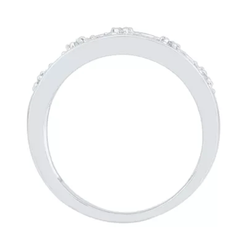 Womens 2MM / CT. T.W. Natural White Diamond 10K Gold Cluster Band