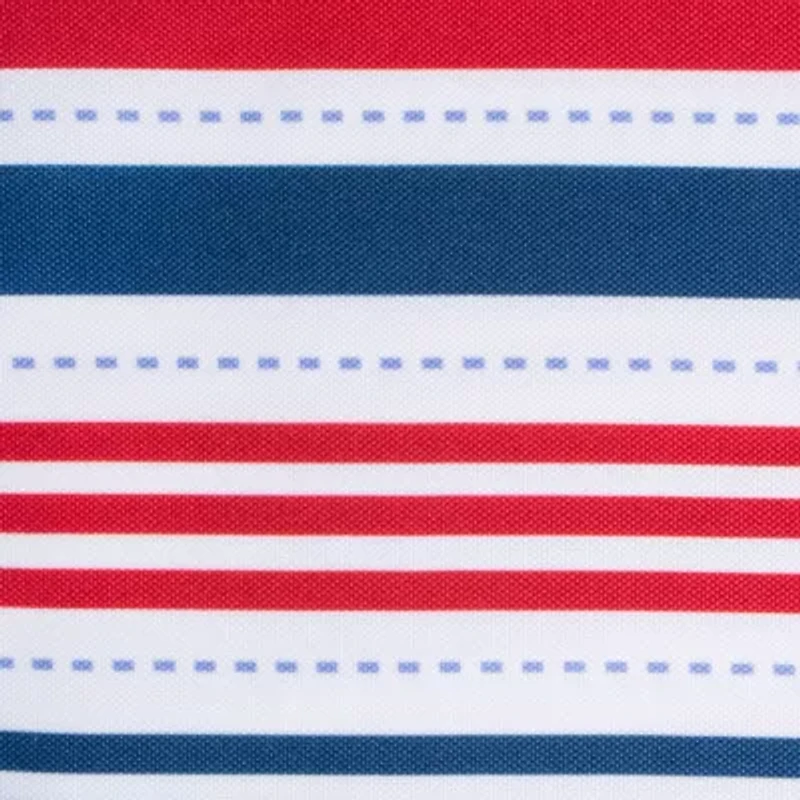 Design Imports Patriotic Stripe Outdoor Umbrella Tablecloth