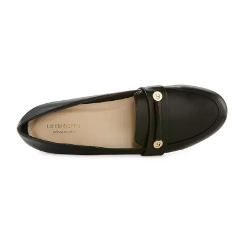 Liz Claiborne Trish Womens Round Closed Toe Loafers