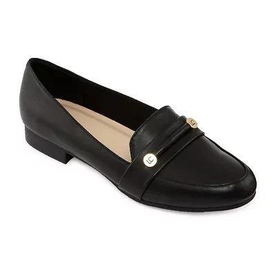 Liz Claiborne Trish Womens Round Closed Toe Loafers