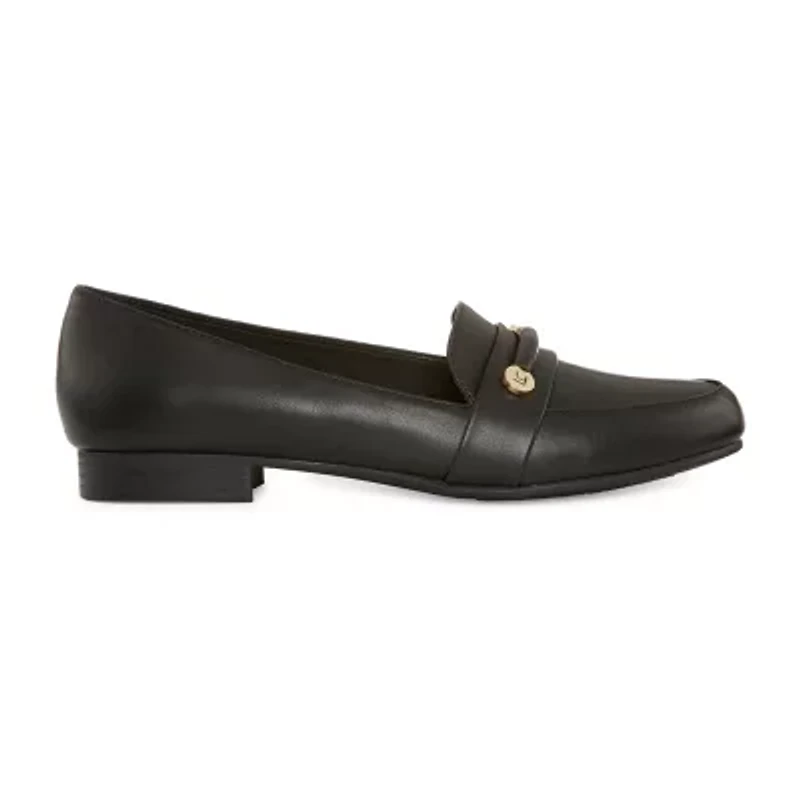 Liz Claiborne Trish Womens Round Closed Toe Loafers