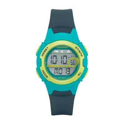 Armitron Pro-Sport Womens Chronograph Digital Blue Strap Watch 45/7088nvy