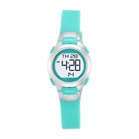 Armitron Pro Sport Womens Chronograph Digital Green Strap Watch 45/7012tel