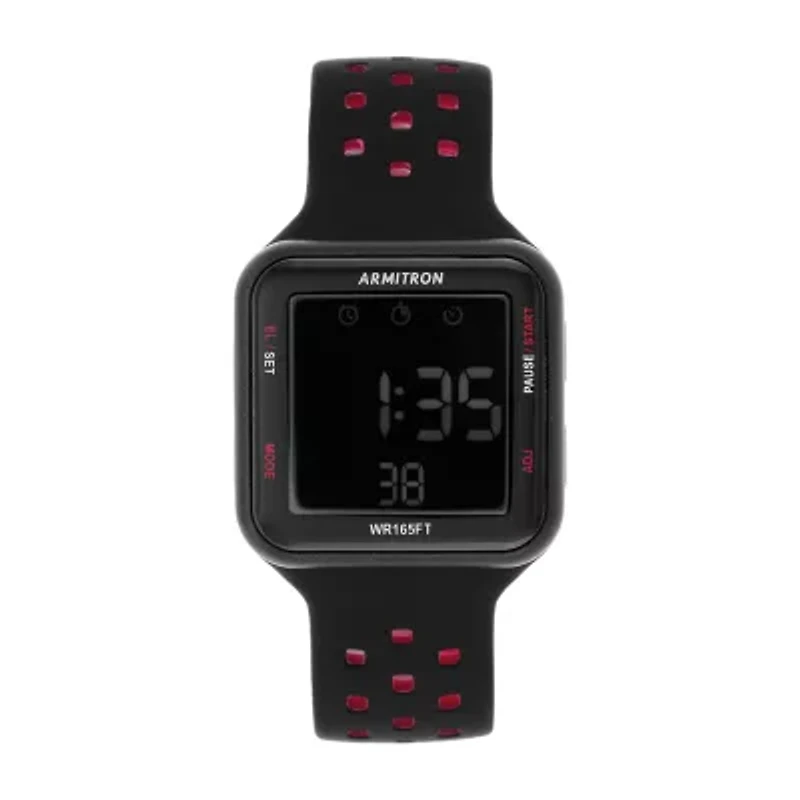 Armitron Pro Sport Mens Digital Black Strap Watch 40/8417brd