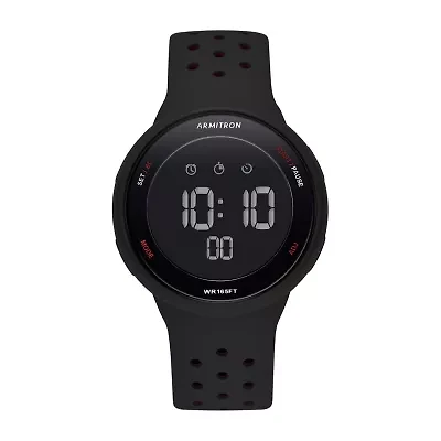 Armitron Pro Sport Mens Chronograph Black Strap Watch 40/8423brd