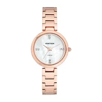 Armitron Unisex Adult Crystal Accent Rose Goldtone Bracelet Watch 75/5618mprg