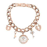 Armitron Unisex Adult Crystal Accent Rose Goldtone Bracelet Watch 75/5620mprg