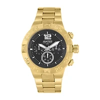 Armitron® Mens Black and Gold-Tone Bracelet Watch