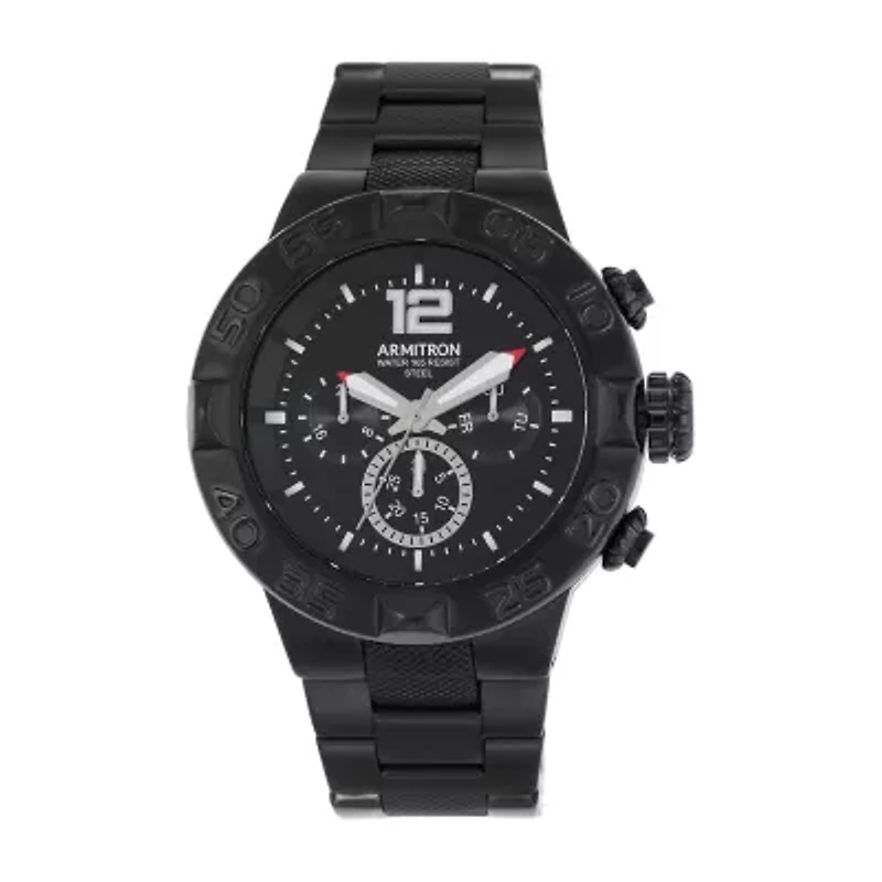 Armitron® Mens Black Titanium Bracelet Watch