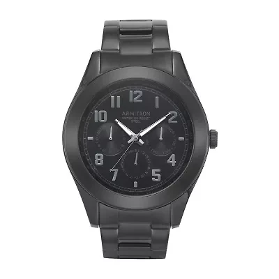 Armitron Mens Black Stainless Steel Bracelet Watch 20/5236bkti
