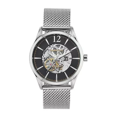 Armitron Mens Automatic Silver Tone Stainless Steel Bracelet Watch 20/5237bksv