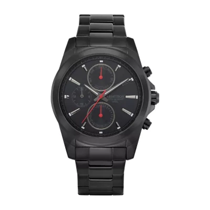 Armitron All Sport Mens Black Stainless Steel Bracelet Watch 20/5250bkti