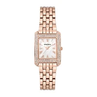Armitron Womens Crystal Accent Rose Goldtone Bracelet Watch 75/5575mprg