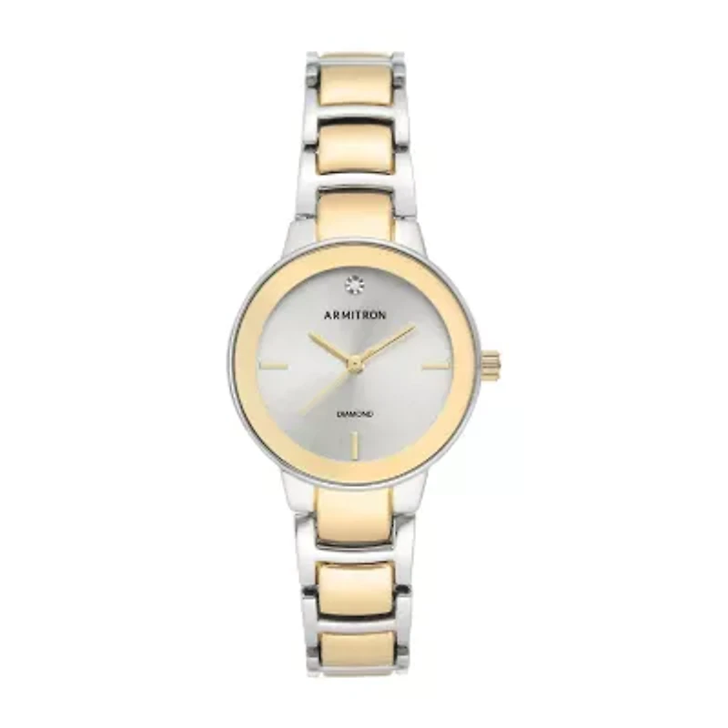Armitron Womens Two Tone Bracelet Watch 75/5594svtt