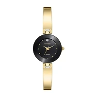 Armitron Womens Diamond Accent Gold Tone Bracelet Watch 75/5646bkgp
