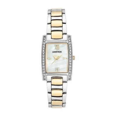 Armitron Womens Crystal Accent Two Tone Bracelet Watch 75/5705mptt