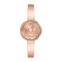 Armitron Womens Crystal Accent Rose Goldtone Bangle Watch-75/5682mprg
