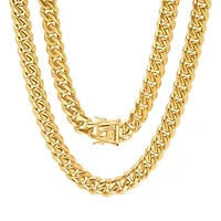 Mens Stainless Steel Hypoallergenic 24 Inch Box Chain Necklace