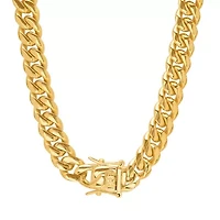 Mens Stainless Steel Hypoallergenic 24 Inch Box Chain Necklace