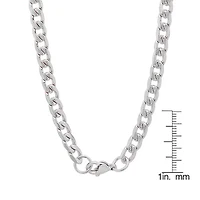 Mens Stainless Steel Hypoallergenic 24 Inch Curb Chain Necklace