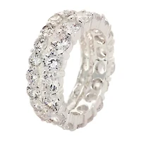 Sparkle Allure Womens White Cubic Zirconia Pure Silver Over Brass Hypoallergenic Bridal Set