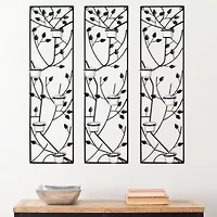 Safavieh Margot Tea Light Leaves Floral Metal Wall Art