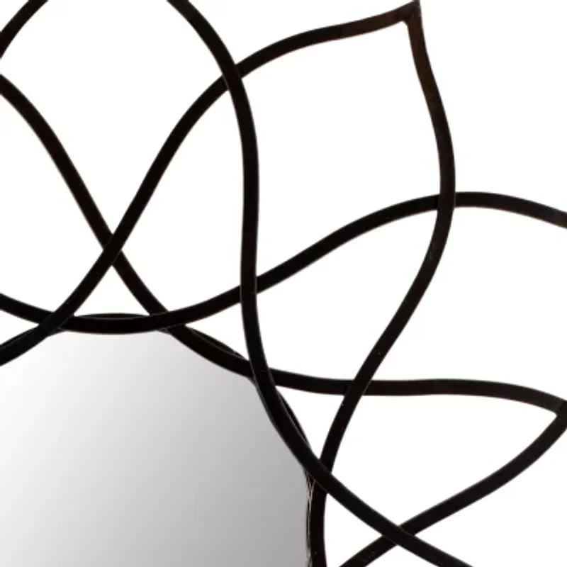 Safavieh Flower Power Bronze Wall Mount Sunburst Wall Mirror