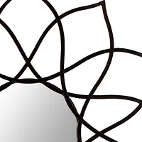 Safavieh Flower Power Bronze Wall Mount Sunburst Wall Mirror