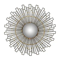 Safavieh Starlight Natural Wall Mount Sunburst Wall Mirror
