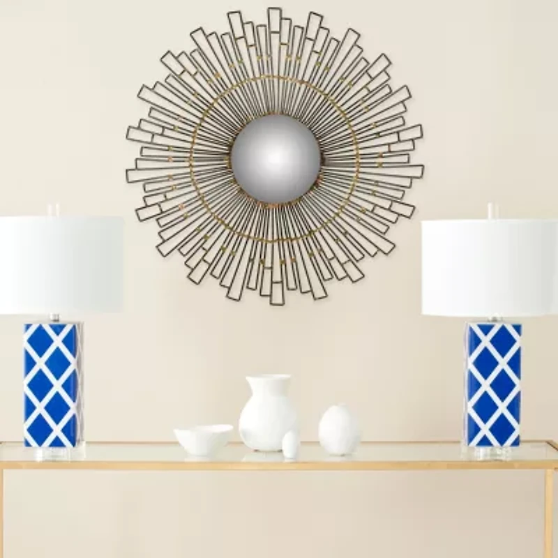 Safavieh Starlight Natural Wall Mount Sunburst Wall Mirror