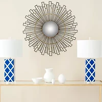 Safavieh Starlight Natural Wall Mount Sunburst Wall Mirror