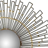Safavieh Starlight Natural Wall Mount Sunburst Wall Mirror