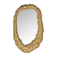 Safavieh Garland Antique Gold Wall Mount Oval Wall Mirror