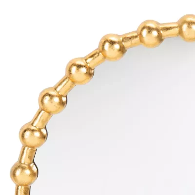 Safavieh Eden Gold Foil Wall Mount Round Wall Mirror