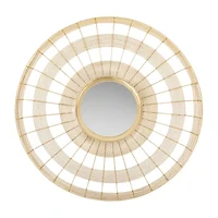 Safavieh Acton Brass Wall Mount Round Wall Mirror