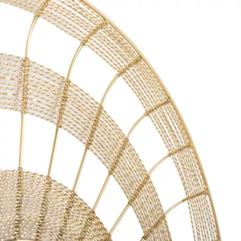 Safavieh Acton Brass Wall Mount Round Wall Mirror
