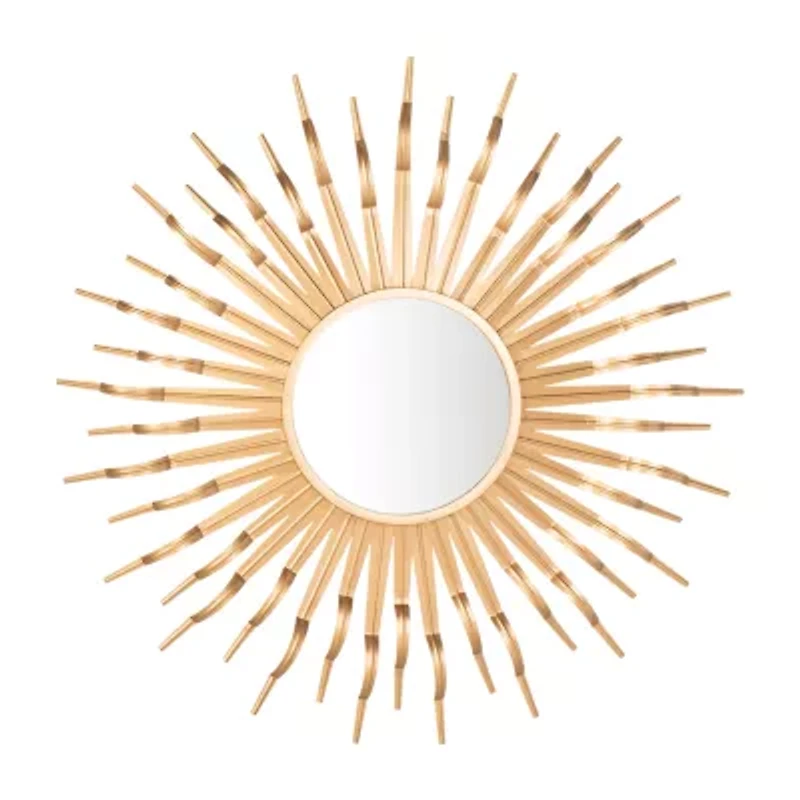 Safavieh Naya Gold Wall Mount Sunburst Wall Mirror