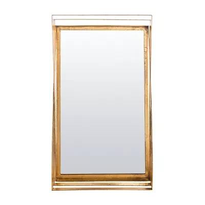 Safavieh Resa Gold Retro Wall Mount Rectangular Wall Mirror