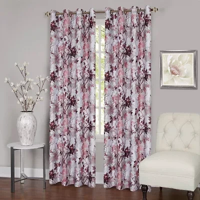 Tranquil Grommet Top Light-Filtering Single Curtain Panel