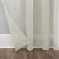 Clean Window Solid Anti-Dust Rod Pocket Sheer Single Curtain Panel