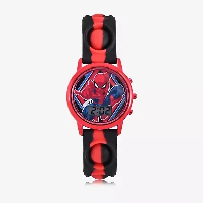 Spiderman Girls Digital Multicolor Strap Watch Spd4845