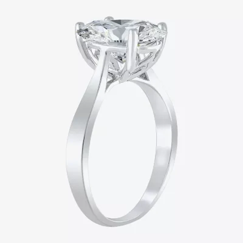 (H-I / SI2) Womens 3 CT. Lab-Grown White Diamond 14K Gold Oval Solitaire Engagement Ring