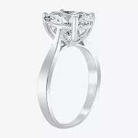 (H-I / SI2) Womens 3 CT. Lab-Grown White Diamond 14K Gold Oval Solitaire Engagement Ring